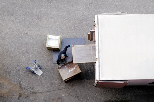 Satisfied customers using professional furniture pick-up services
