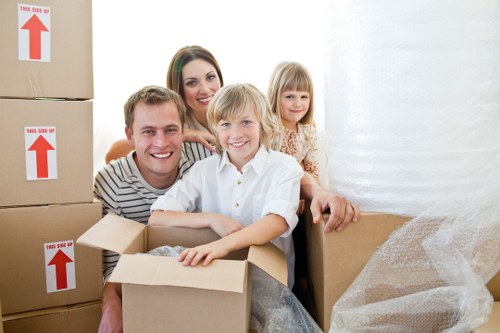 Interior view of a spacious moving truck